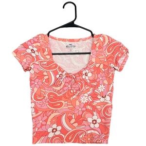 Hollister Y2K cropped baby tee